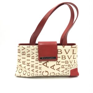 Bulgari - Red tote bag with logo design