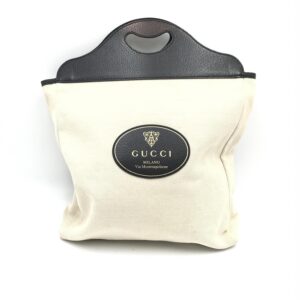 Gucci - Vintage cut out handle canvas bag